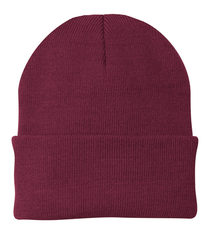 Leatherette® Patch - Beanie - CP90 Port Authority® Knit Cap