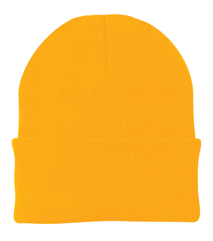 Leatherette® Patch - Beanie - CP90 Port Authority® Knit Cap