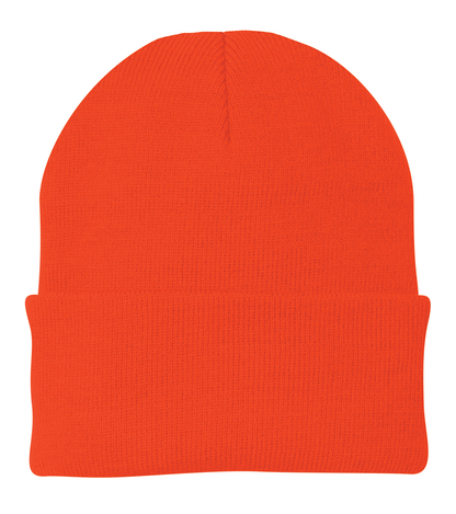 Leatherette® Patch - Beanie - CP90 Port Authority® Knit Cap