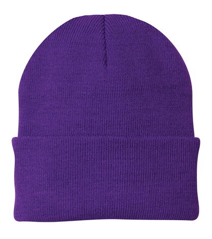Leatherette® Patch - Beanie - CP90 Port Authority® Knit Cap