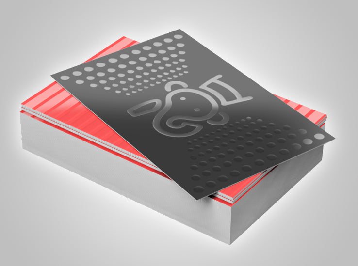 Business Cards Soft Touch with Spot UV (Raised)