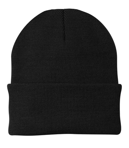 Leatherette® Patch - Beanie - CP90 Port Authority® Knit Cap