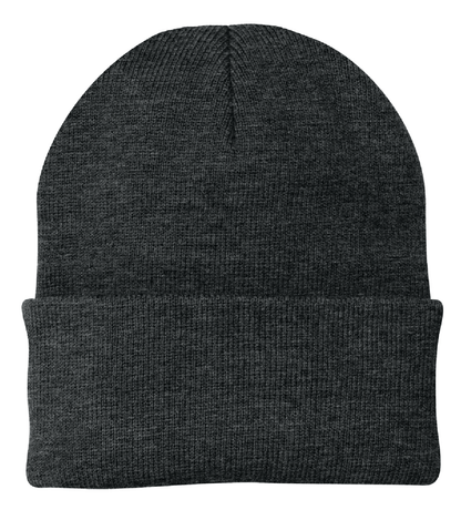 Leatherette® Patch - Beanie - CP90 Port Authority® Knit Cap