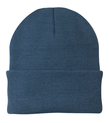 Leatherette® Patch - Beanie - CP90 Port Authority® Knit Cap