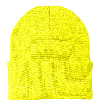 Leatherette® Patch - Beanie - CP90 Port Authority® Knit Cap