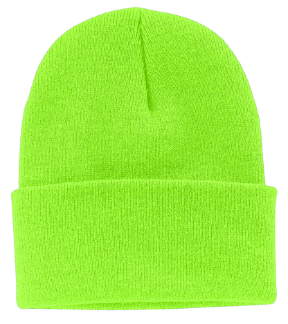 Leatherette® Patch - Beanie - CP90 Port Authority® Knit Cap