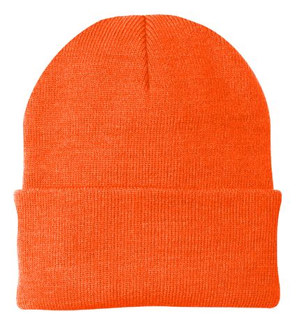Leatherette® Patch - Beanie - CP90 Port Authority® Knit Cap