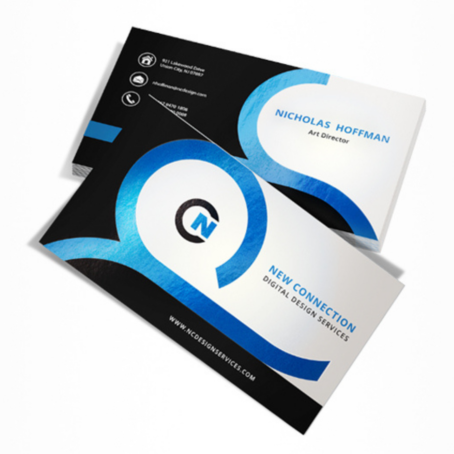 Customizable - Business Cards Soft Touch with Spot UV (Raised)